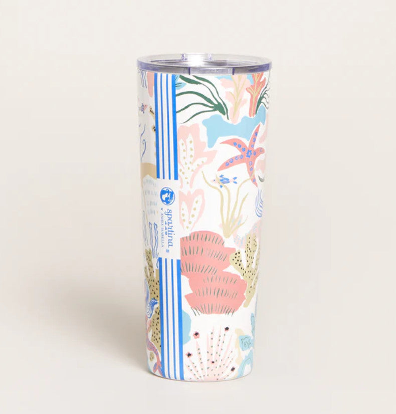Spartina Mermaid Sea Stainless Steel Drink Tumbler 22Oz.