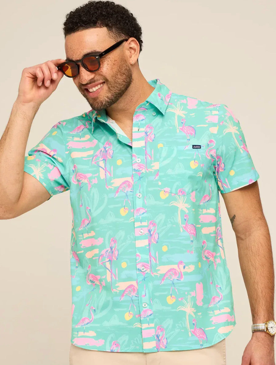 Chubbies The Single & Ready To Flamingle Performance Friday Shirt