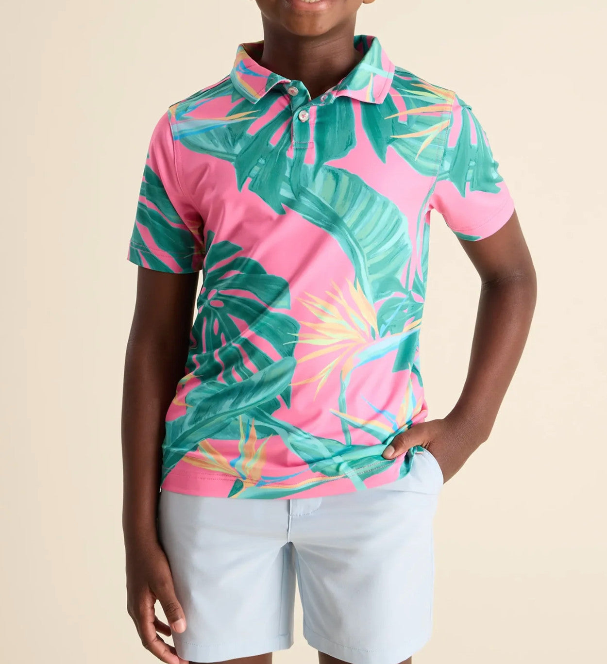 Chubbies Youth The Birds Of Paradise Performance Polo