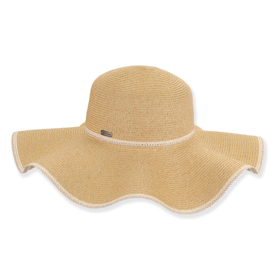 Sun 'N' Sand Addison Wavy Brim Floppy Hat