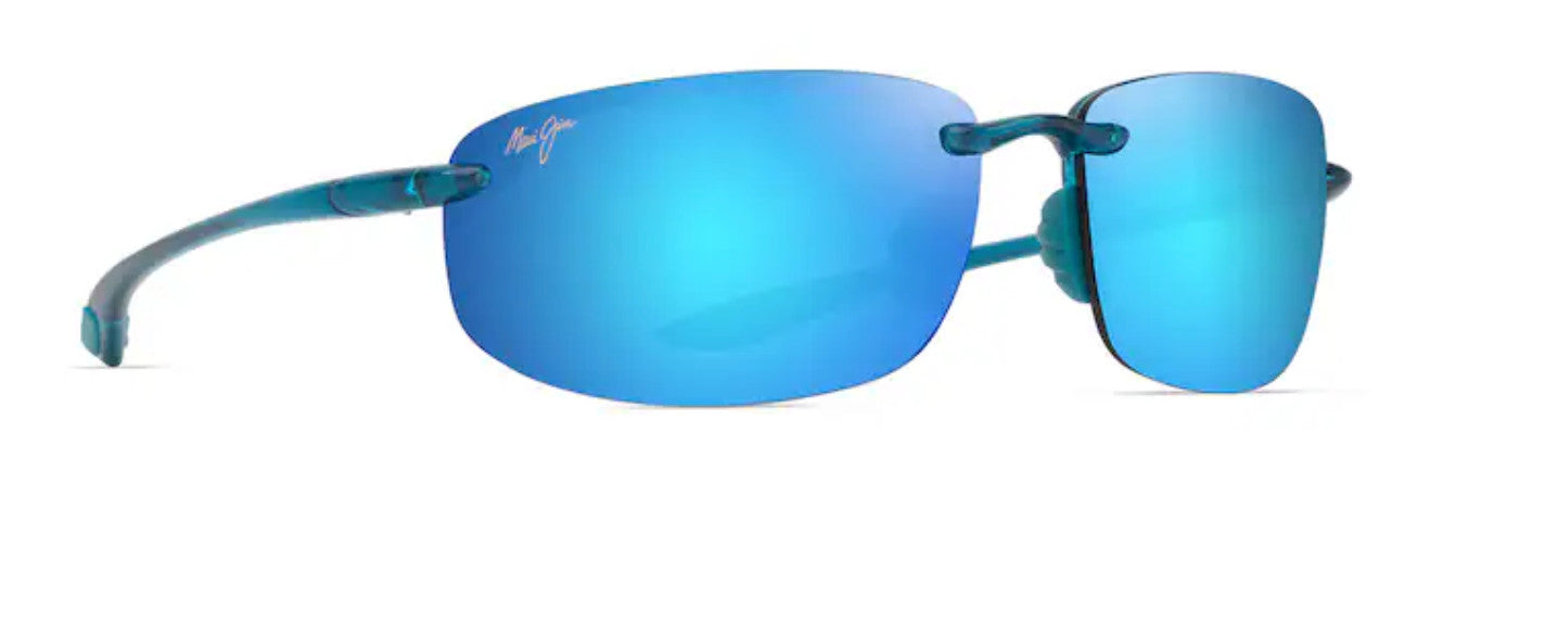 Maui Jim Hookipa Blue Hawaii Lens w/ Blue Trans Shiny Frame Sunglasses
