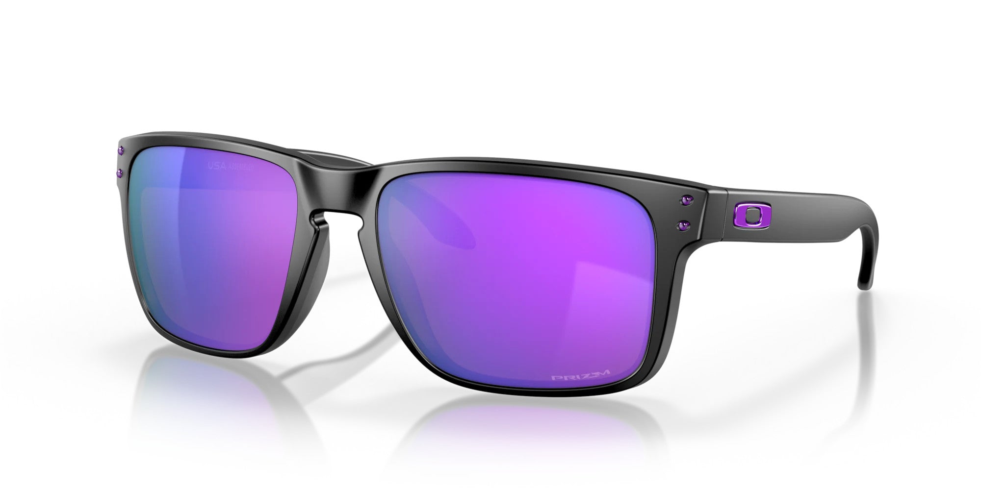 Oakley Holbrook Matte Black Frame w/ Prizm Violet Lens Sunglasses