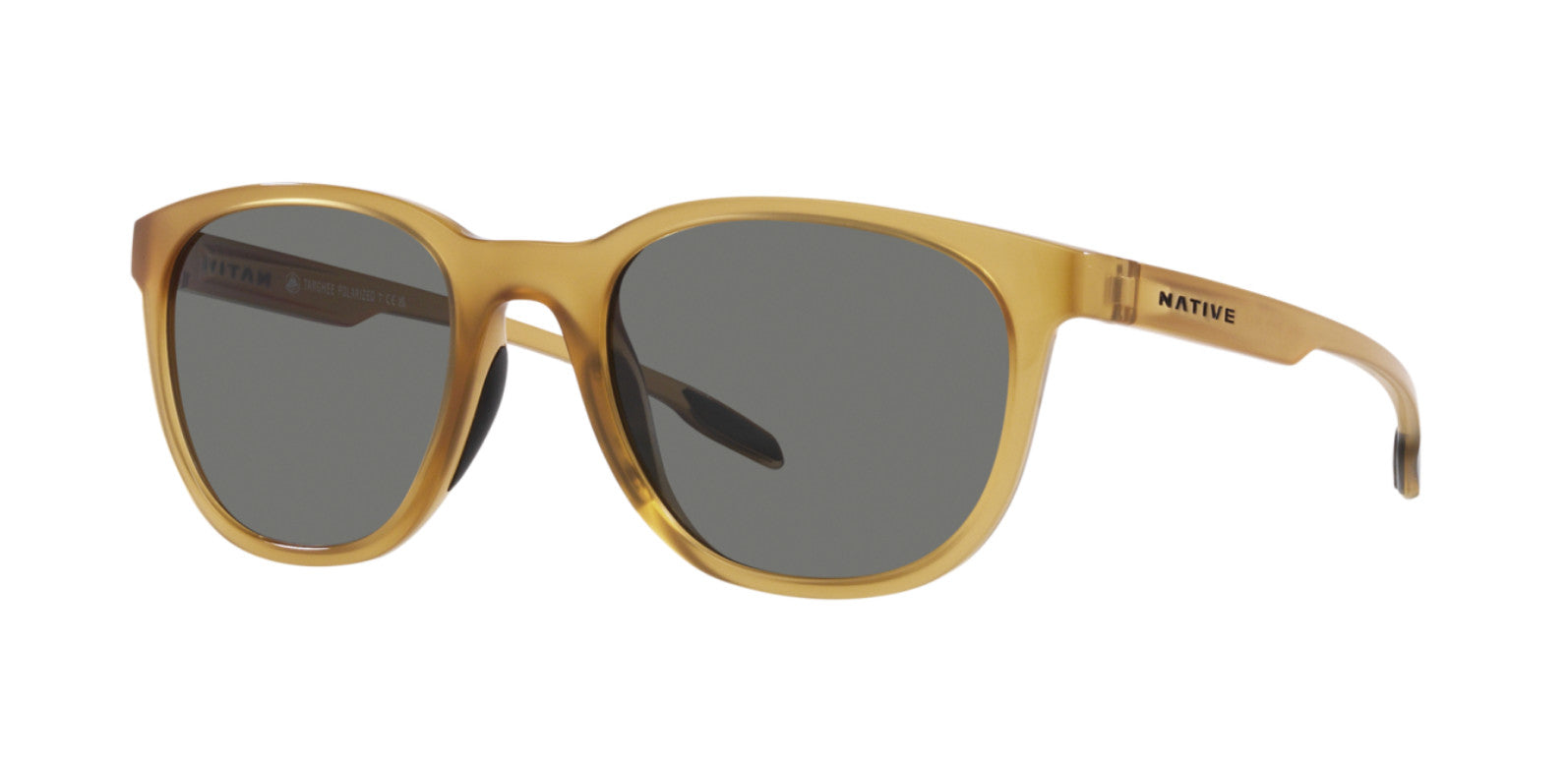 Native Eyewear Targhee Topaz Crystal Frame w/ Grey Lens Sunglasses Polarized