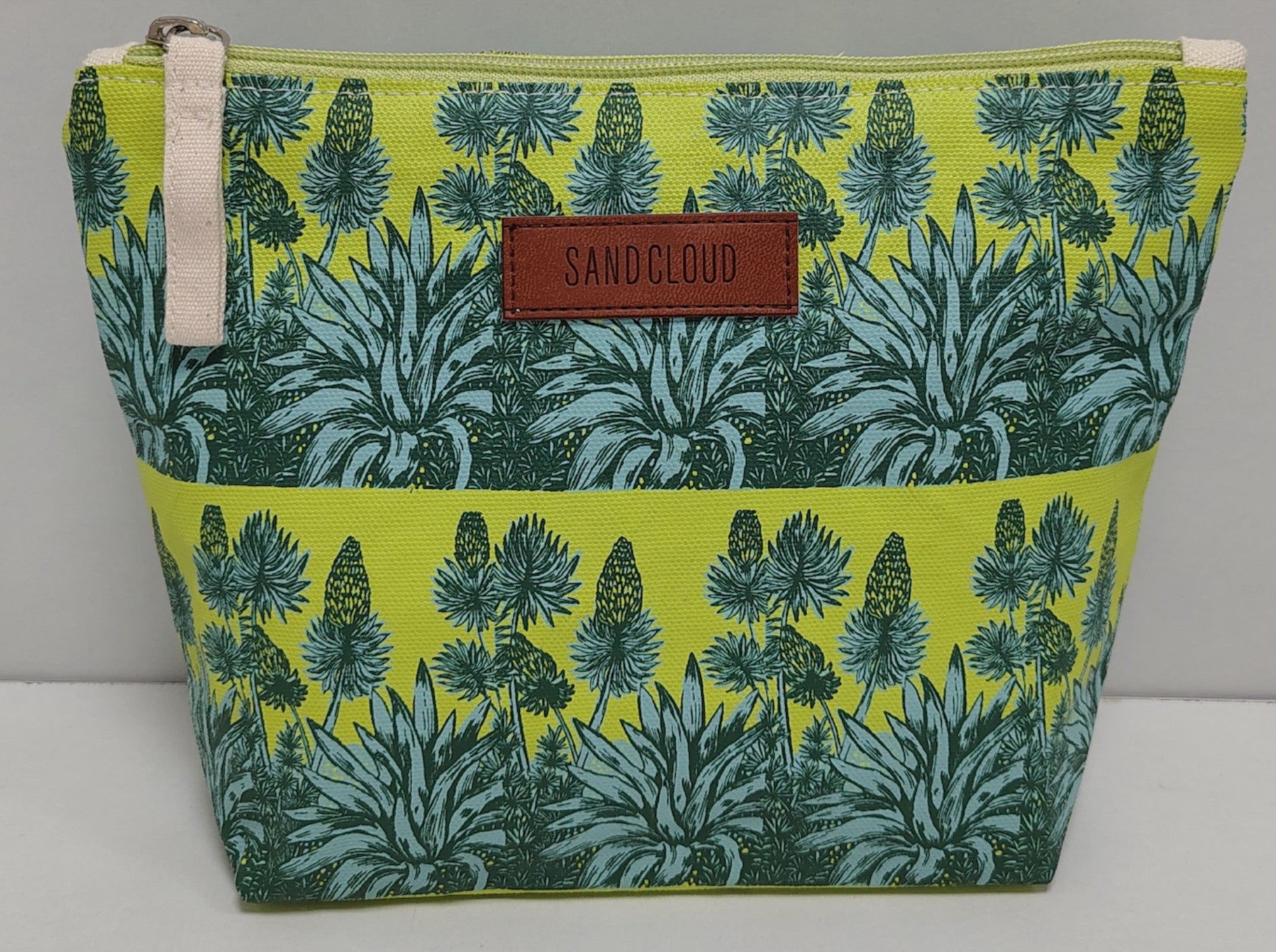 Sand Cloud Agave Zipper Pouch Lime