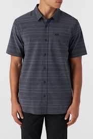 O'Neill Traverse Slub Shirt Relaxed Button Down Dark Shadow