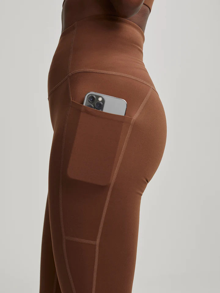 VARLEY Move Pocket High 25 Legging Cocoa Brown