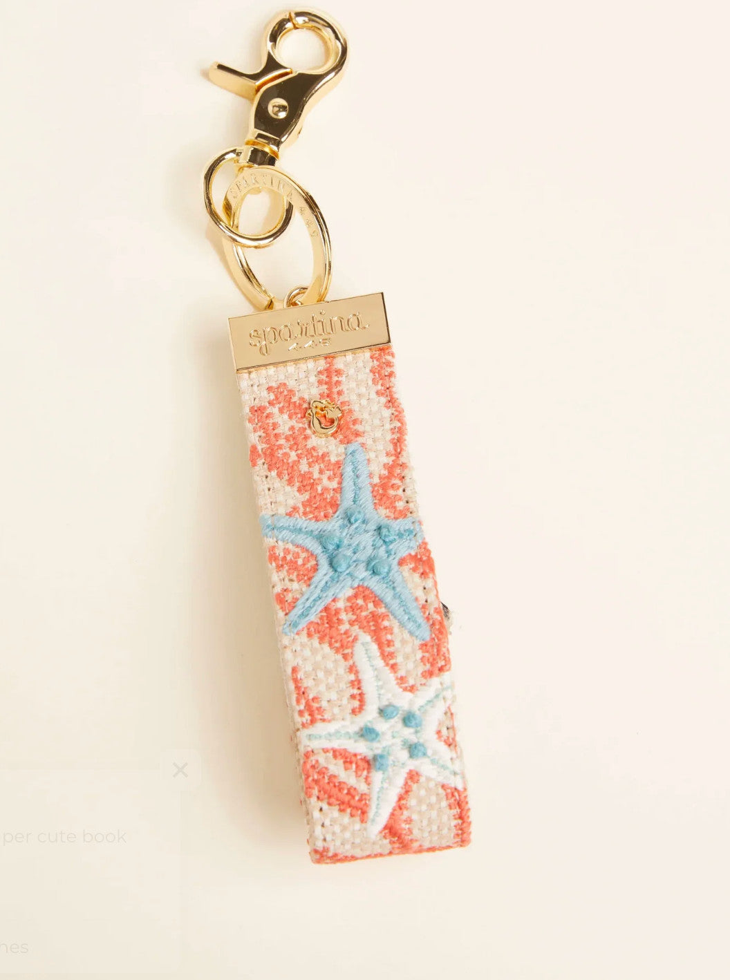 Spartina Grab-N-Go Keychain Ogeechee Sea Life Coral