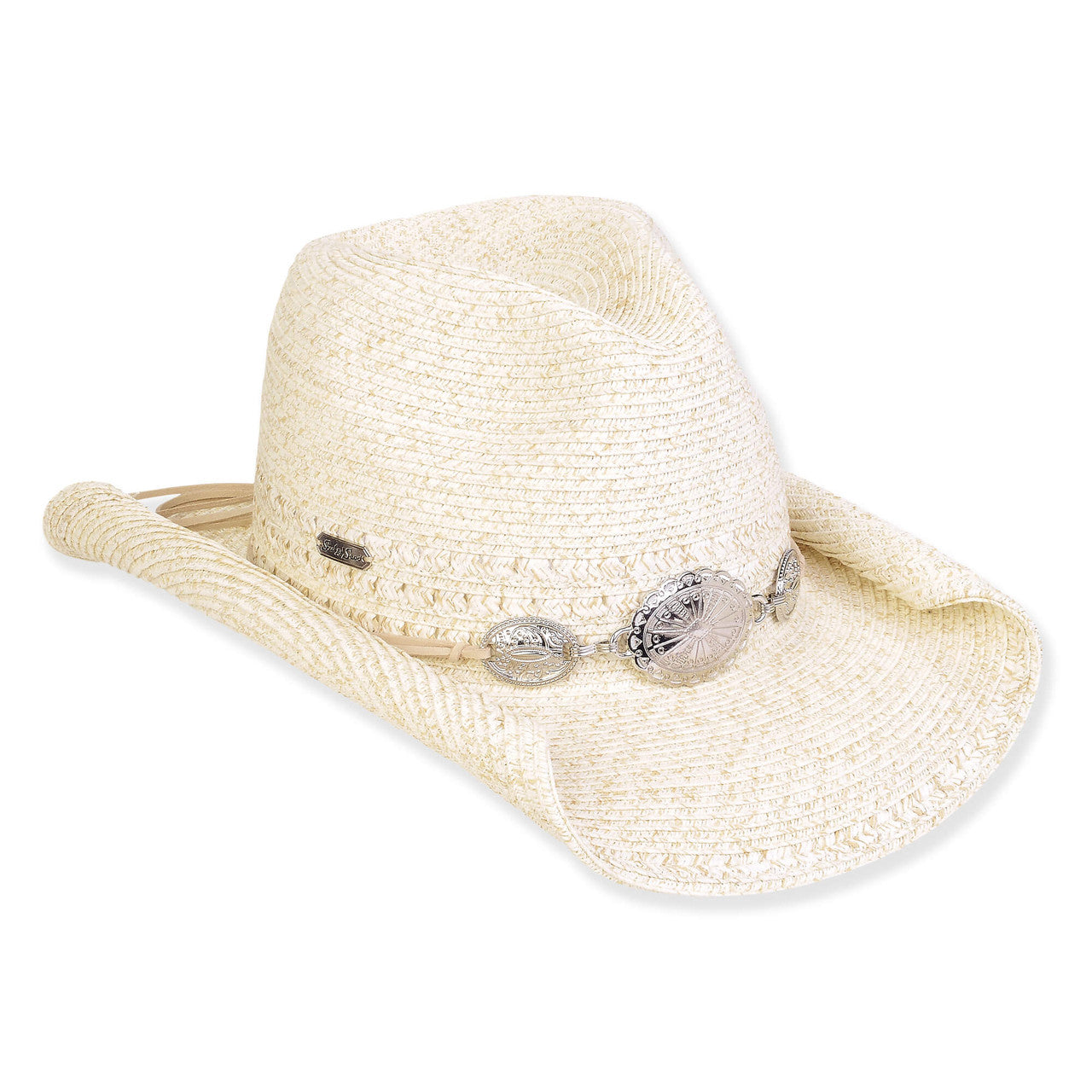 Sun 'N' Sand Jenna Western Medallion Detail Hat