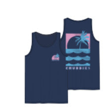 Chubbies The Palm, Wave & Sunset Tank Navy