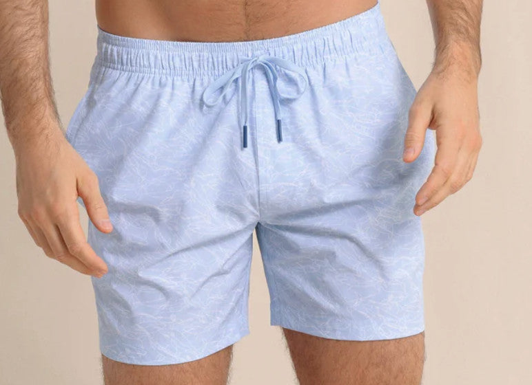 Southern Tide Shark Bait Swim Trunk Cerulean
