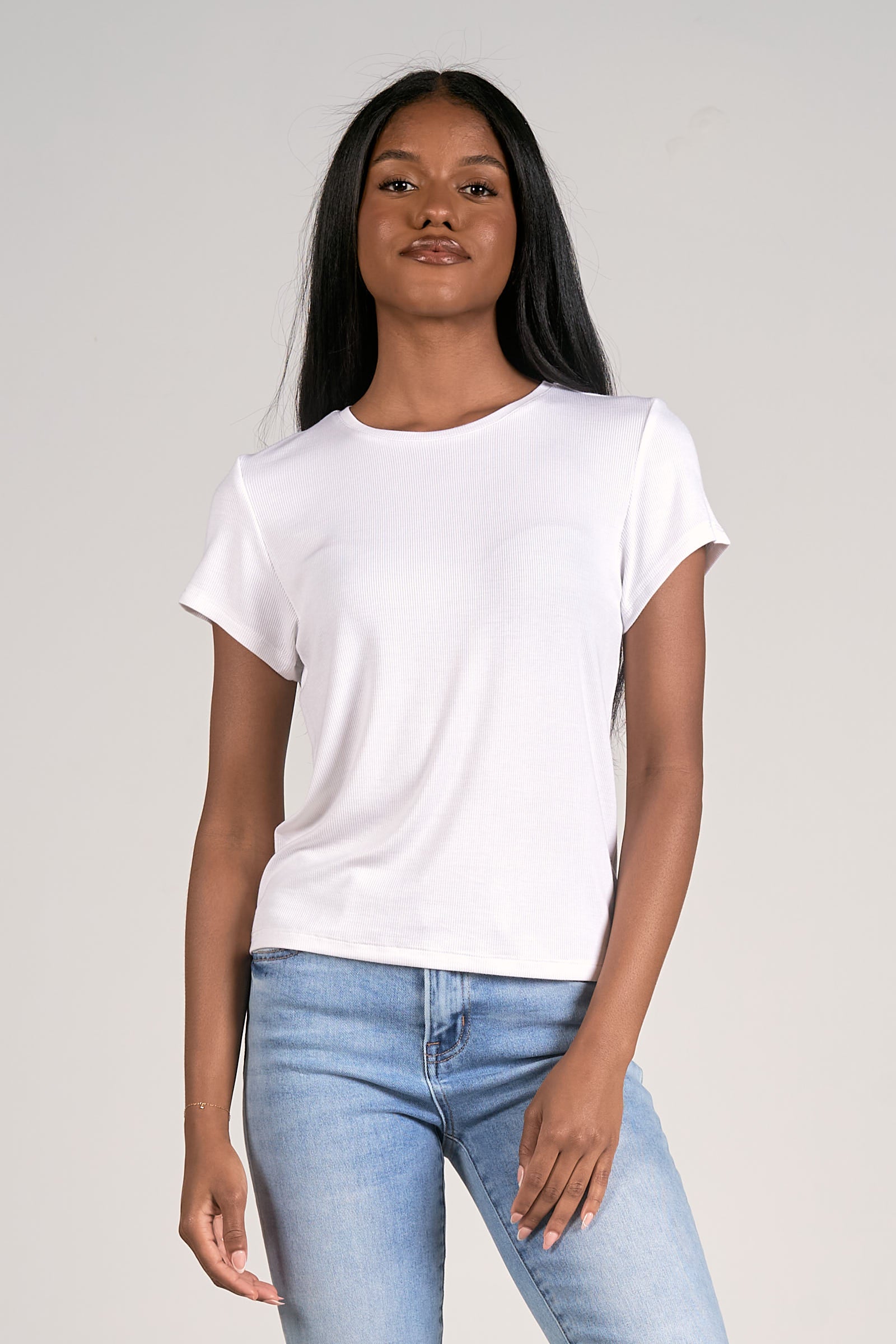Elan Cris Crewneck Top SS