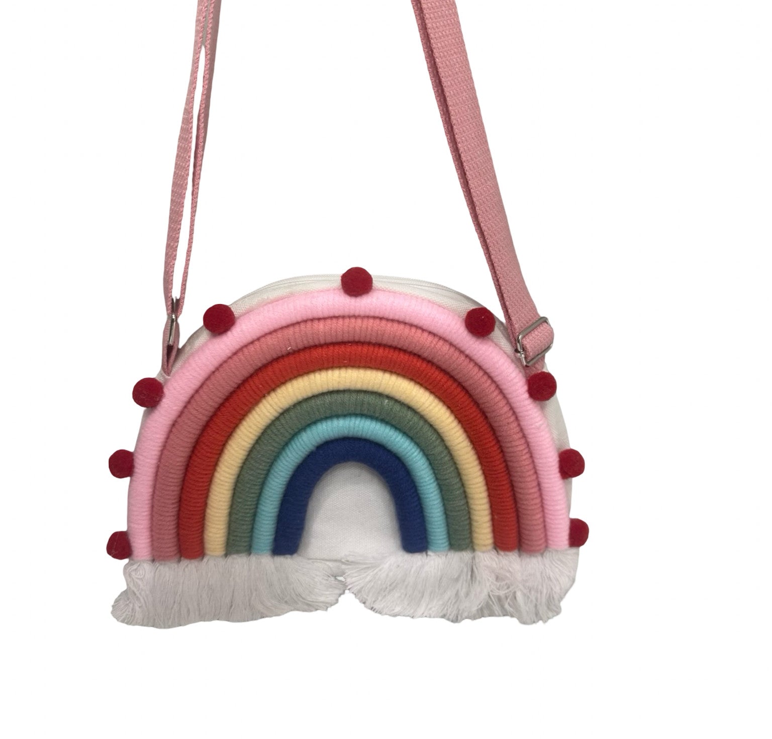 Shaddow and Fish Tyla Rainbow Purse Luxe Bag Pink