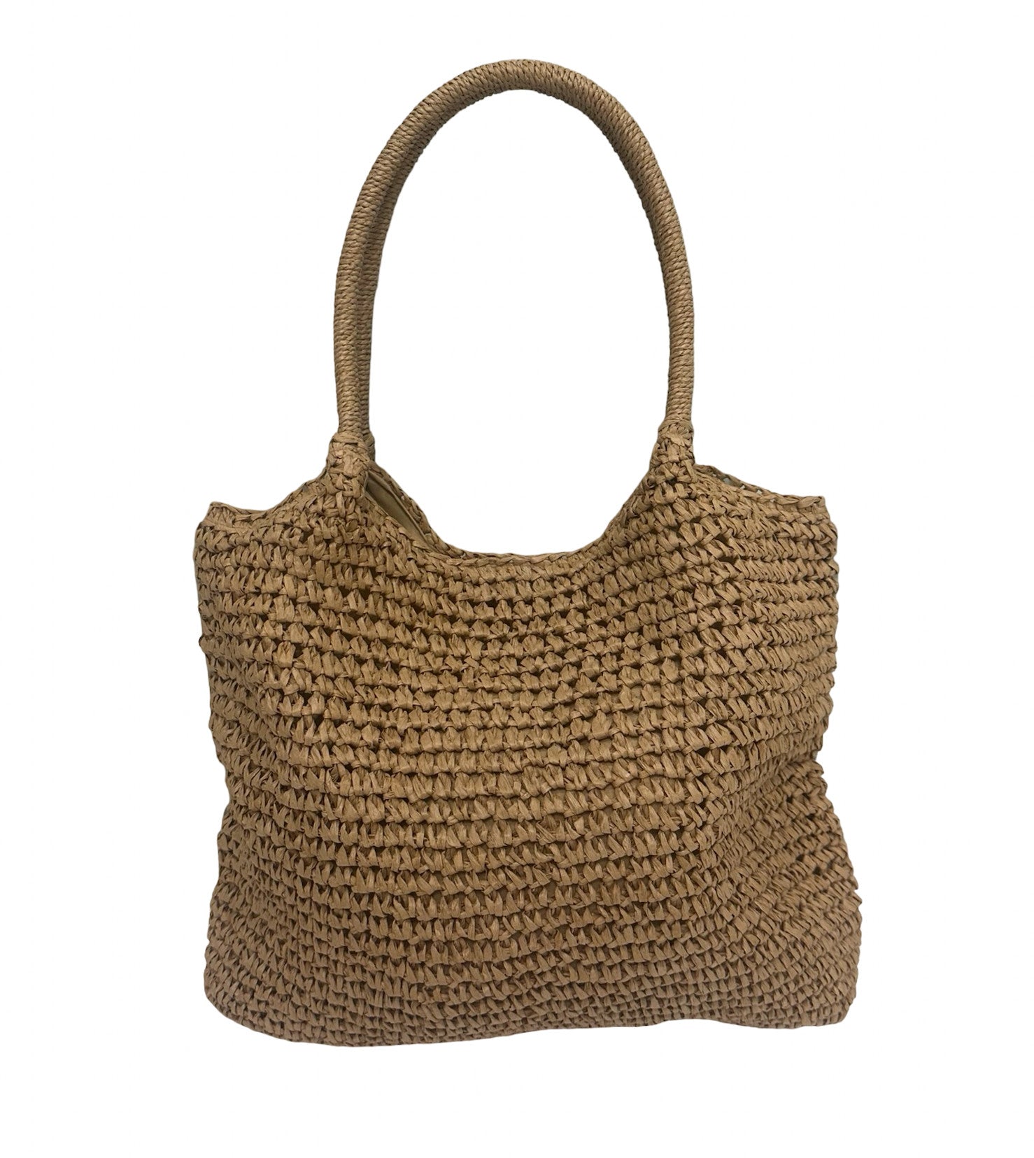 Shaddow and Fish Elizabeth Hobo Style Tote Bag Tan