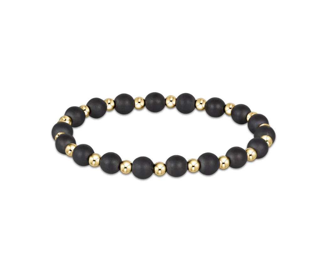 ENewton Grateful Pattern 6mm Bead Bracelet