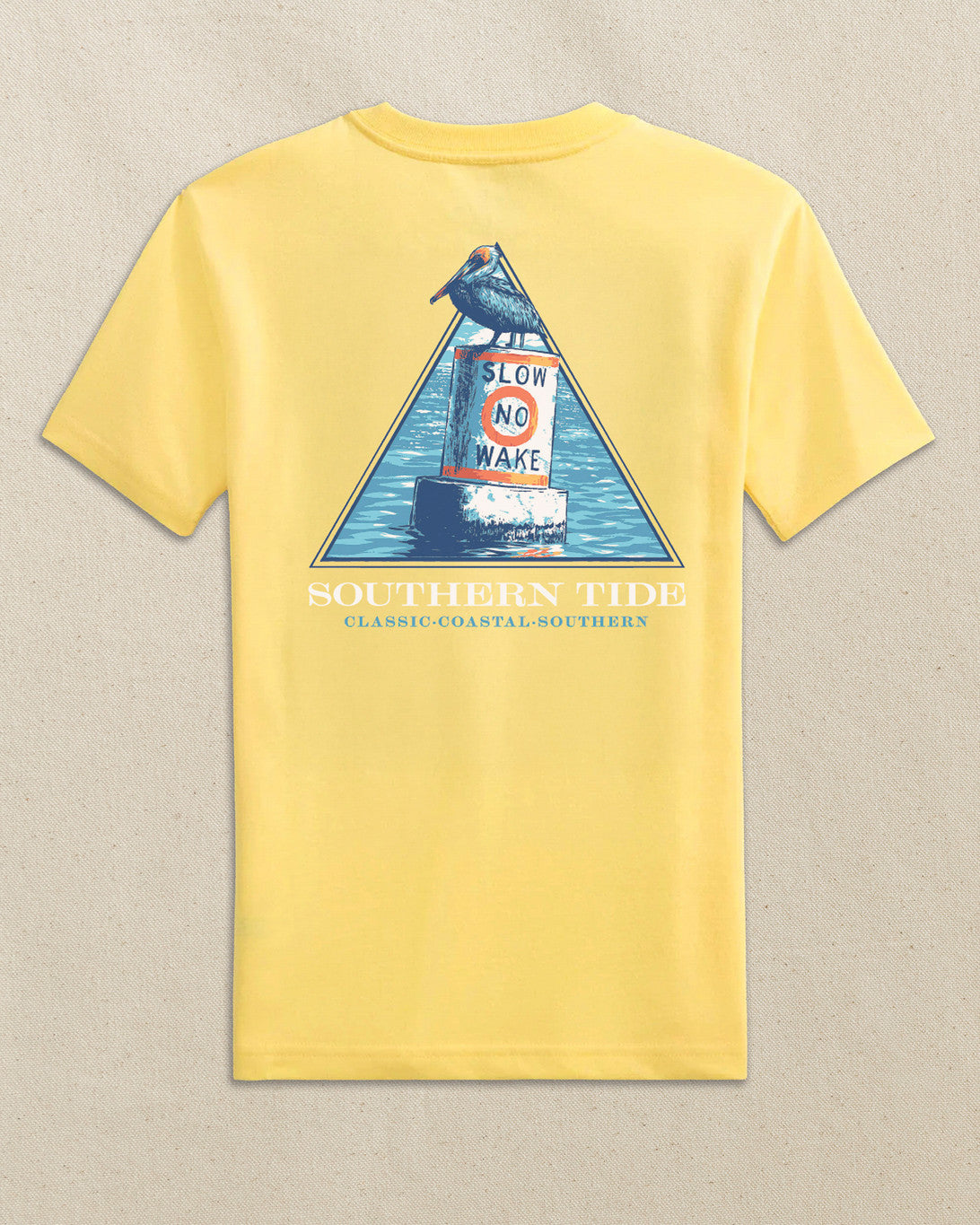 Southern Tide Slow No Wake Tee SS Sunshine