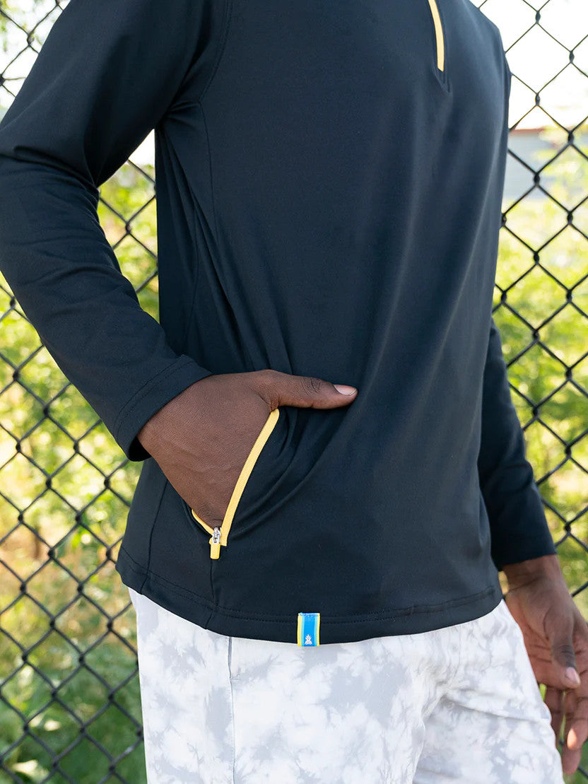 Chubbies The Obsidian Movementum Quarter Zip