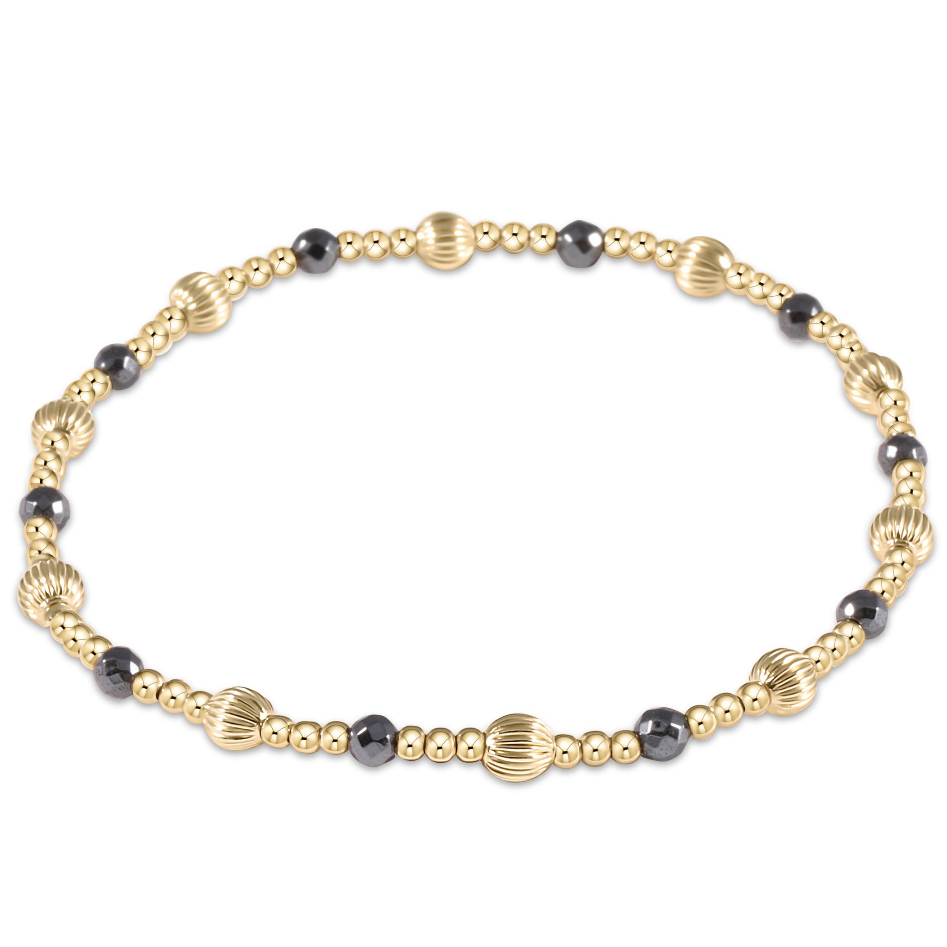 ENewton Dignity Sincerity Pattern 4mm Bead Bracelet