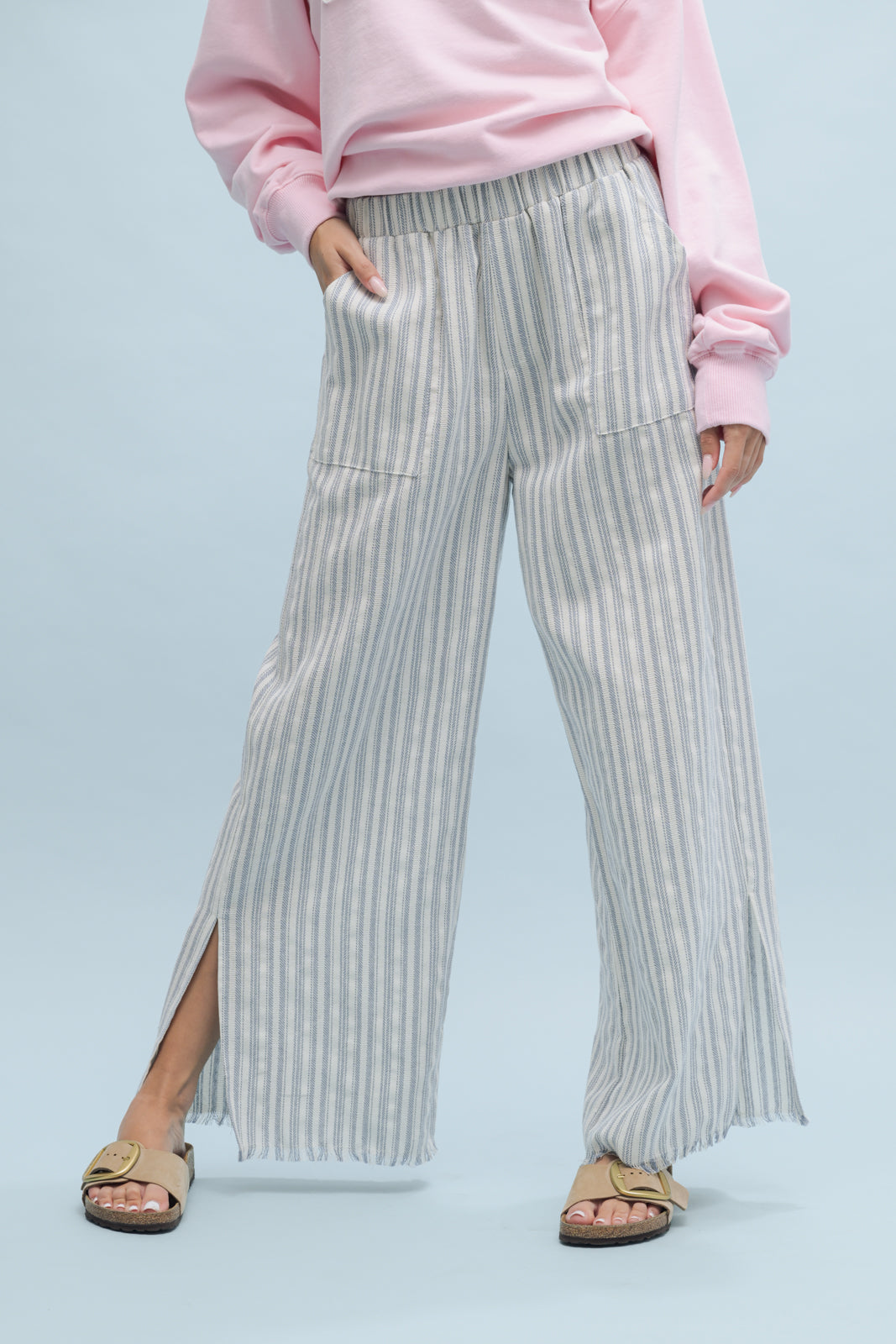 Shaddow and Fish Nala Stripe Wide Leg Pants