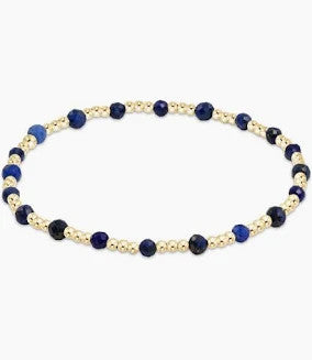 ENewton Gemstone Gold Sincerity Pattern 3mm Bead Bracelet WF'24