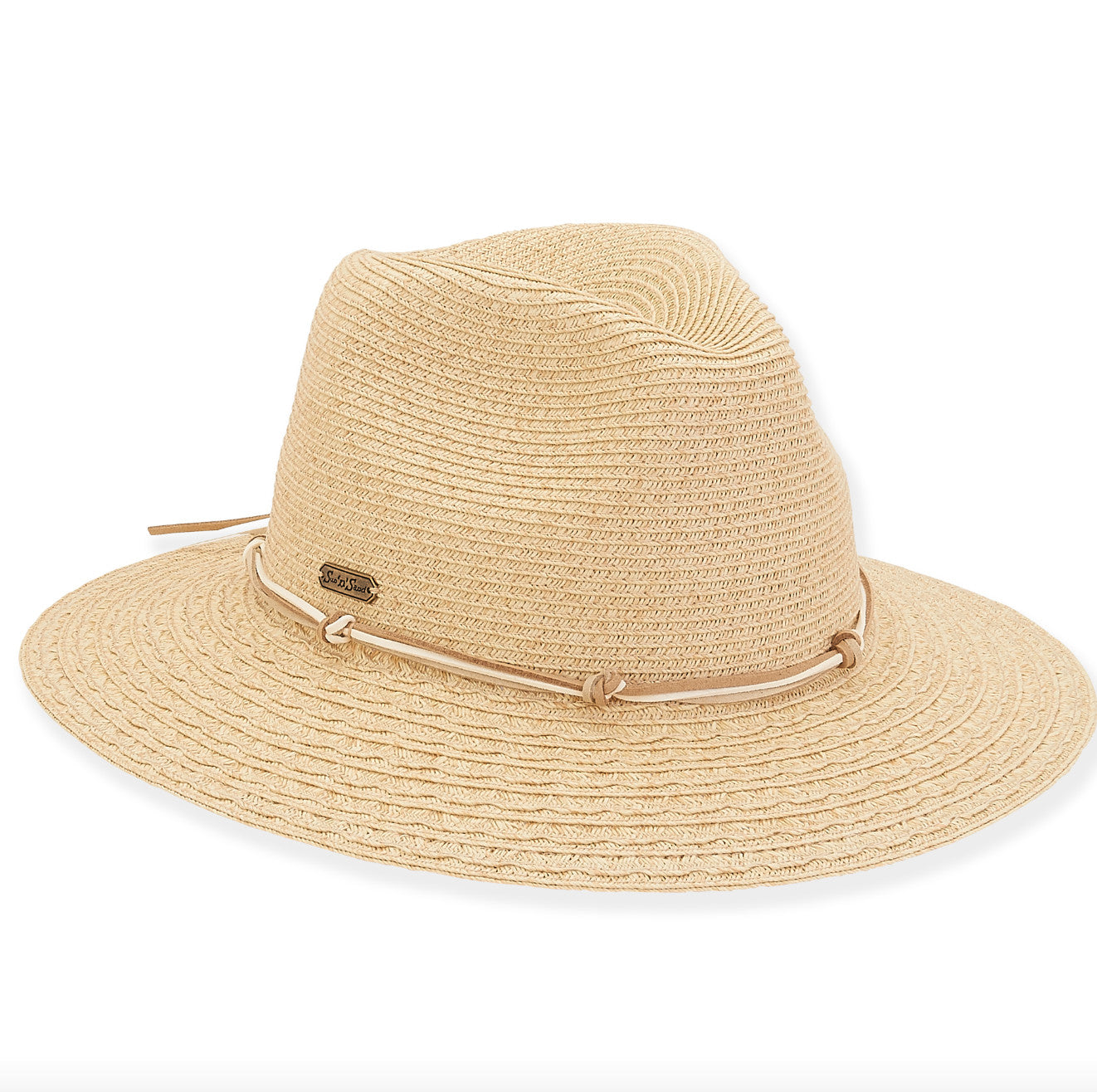 Sun 'N' Sand Harper Rope Knot Wrap Safari Hat 3" Brim Hat