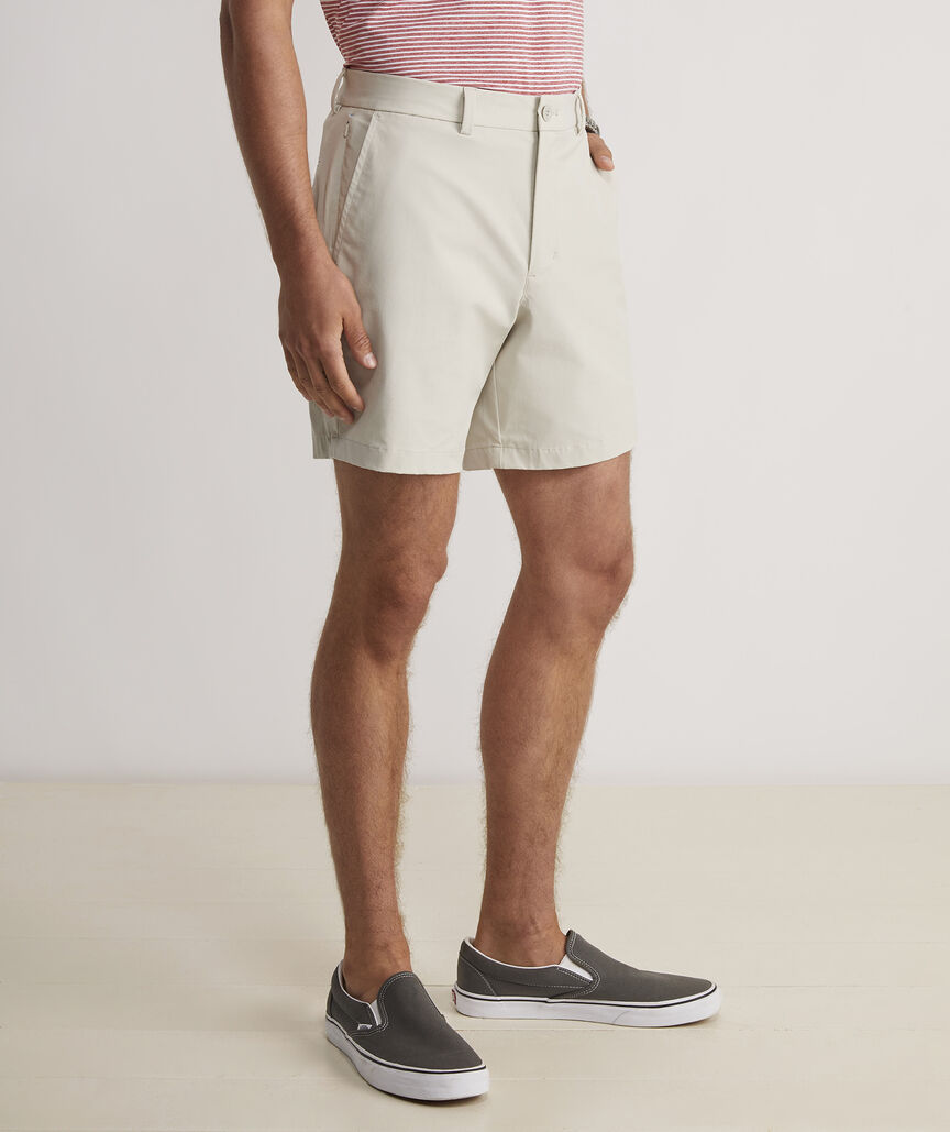 Vineyard Vines 7" On-The-Go Shorts Stone