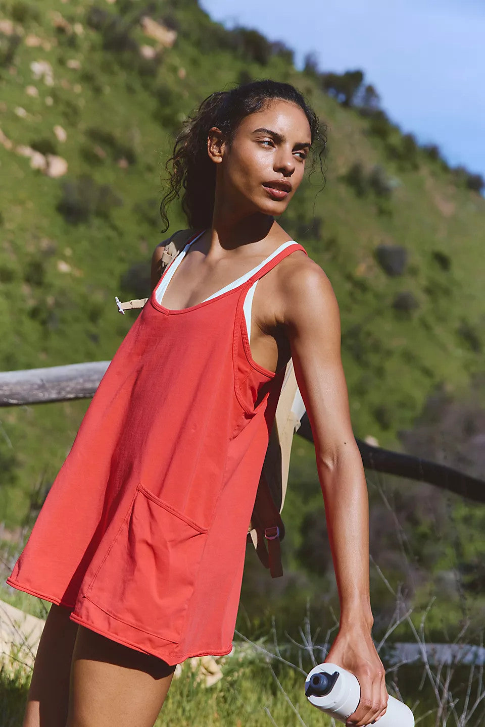 People Hot Shot Mini Dress Grapefruit