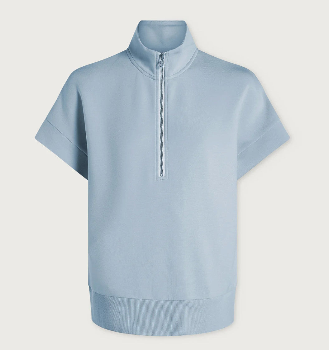 VARLEY Ritchie Short Sleeve Sweat Cashmere Blue