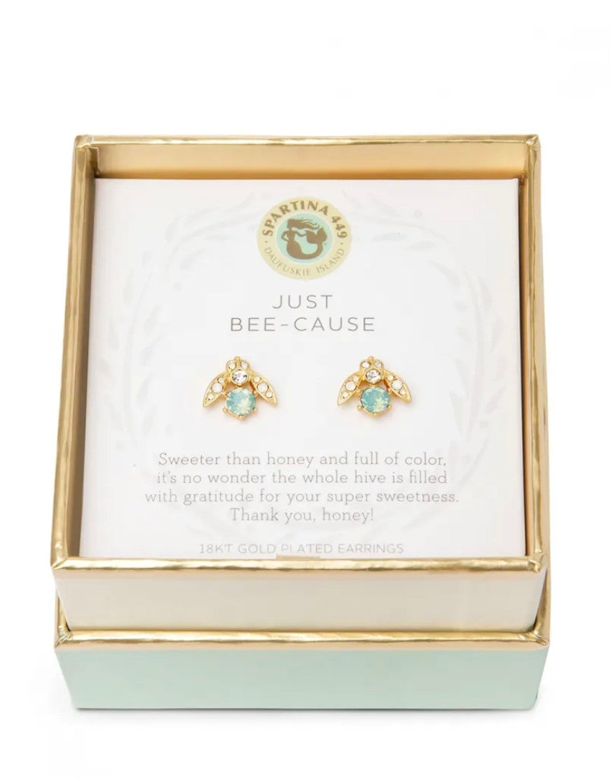 Spartina Just Bee-Cause Sea La Vie Earrings Gold