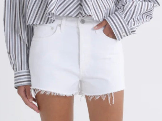 Agolde Parker Vintage Cut Off Short Marshmallow