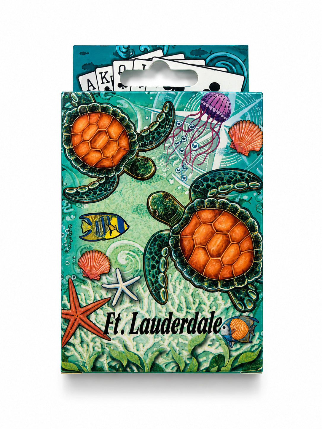 Turtles Scene Ft Lauderdale Playing Cards