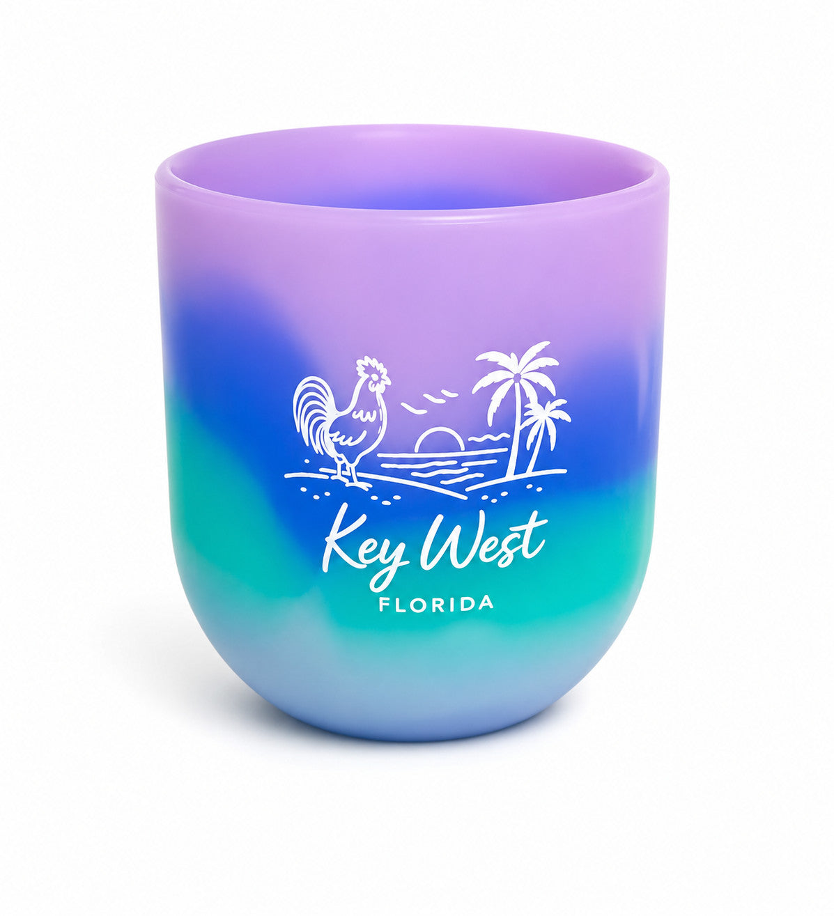 Silipint Rooster Sunset Key West 12oz Wine Cup Mermaid