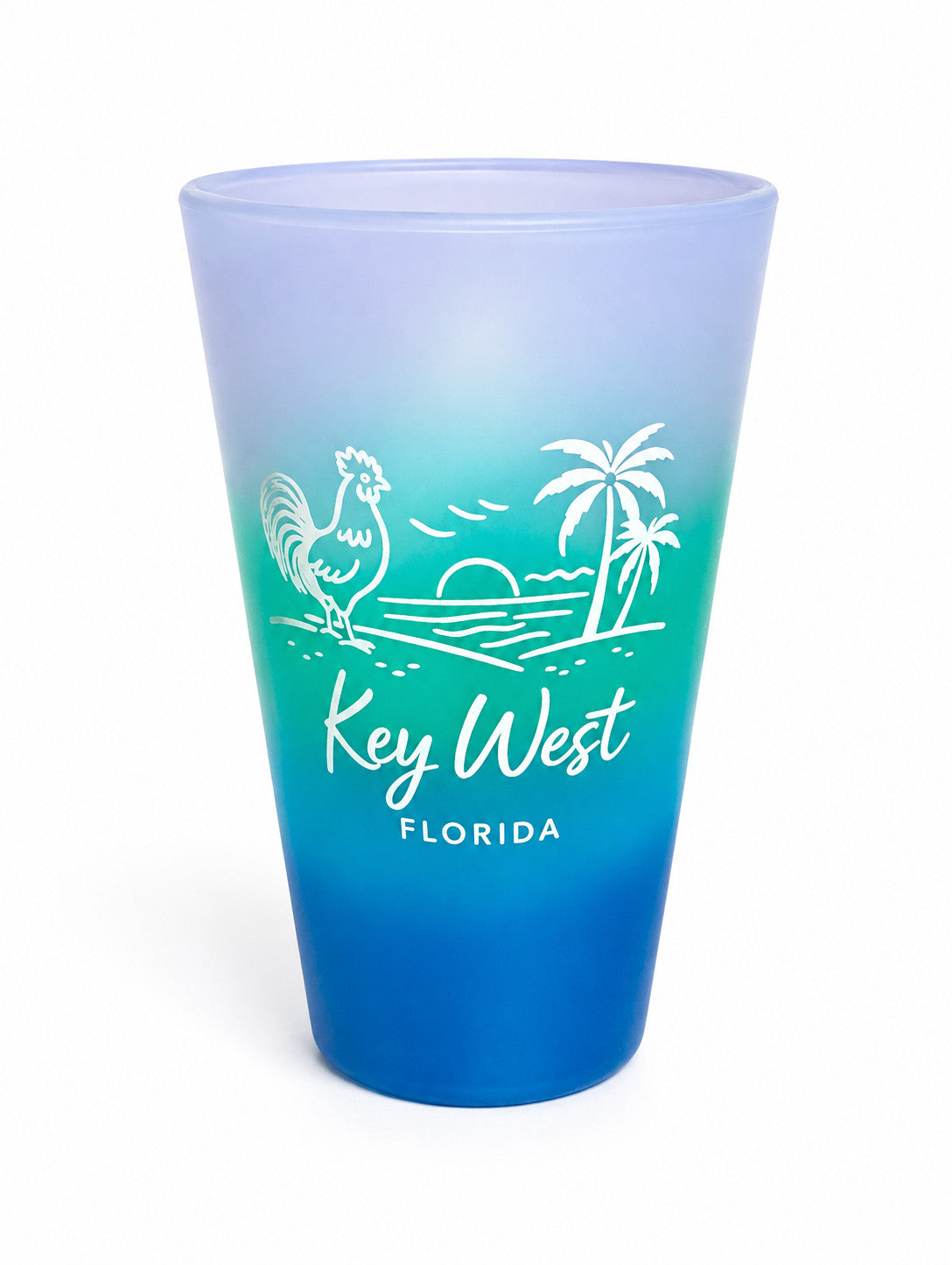 Silipint Rooster Sunset Key West 16oz Pint Cup Mountain Air