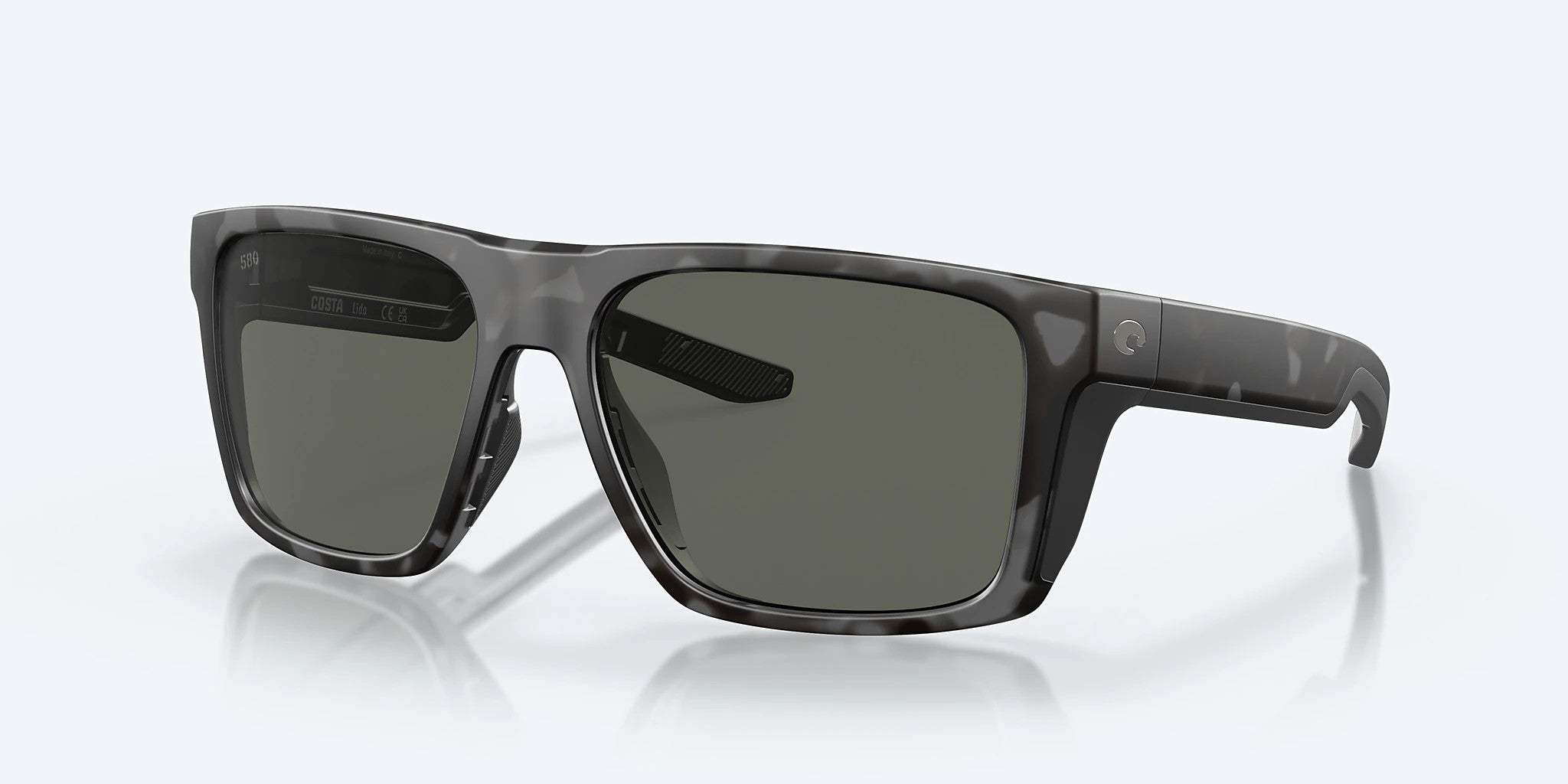 Costa Mailsail Lido Tiger Shark w/ Gray 580G Sunglasses Polarized