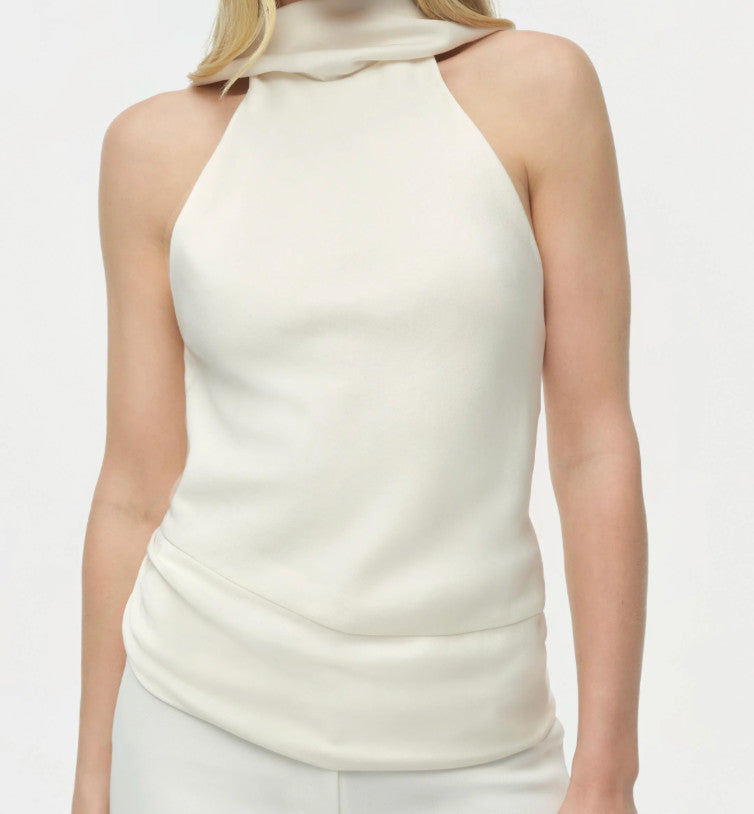 SIMKHAI Samira Satin Cape Top Ivory