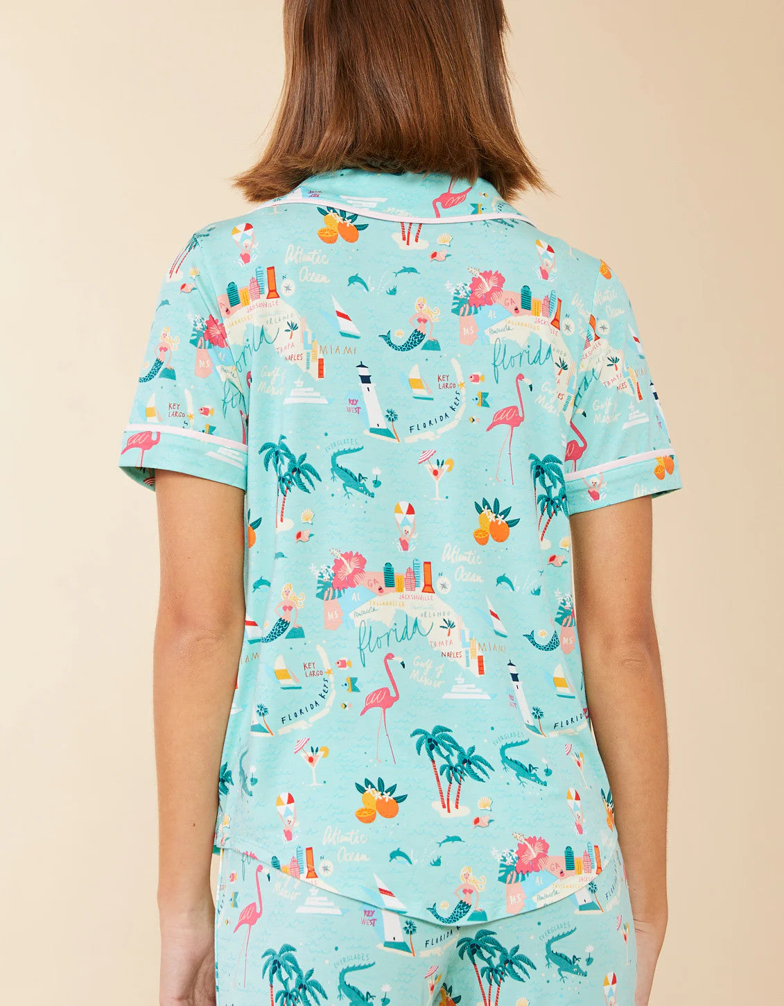 Spartina Short Sleeve Pajama Top Florida