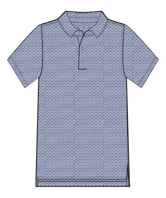 Southern Tide Driver Ocean Echo Polo Nautical Blue