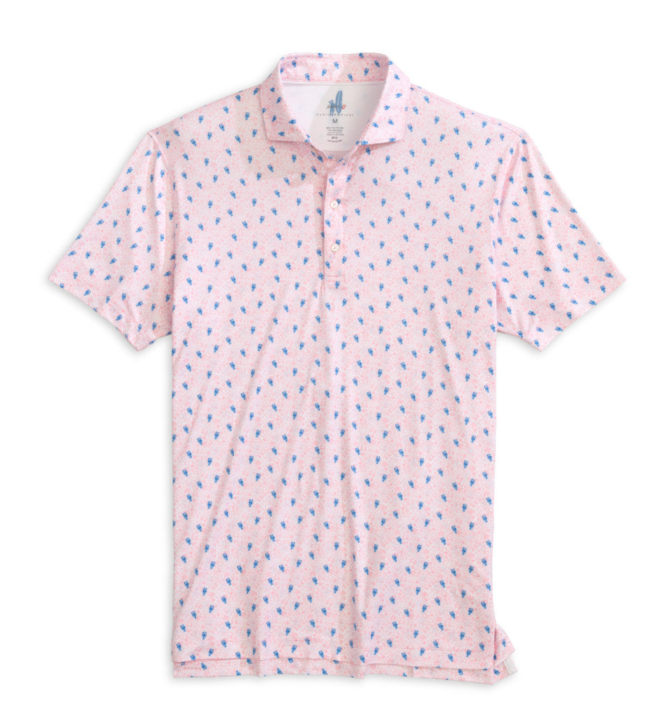 Johnnie-O Low Country Featherweight Performance Polo Azalea