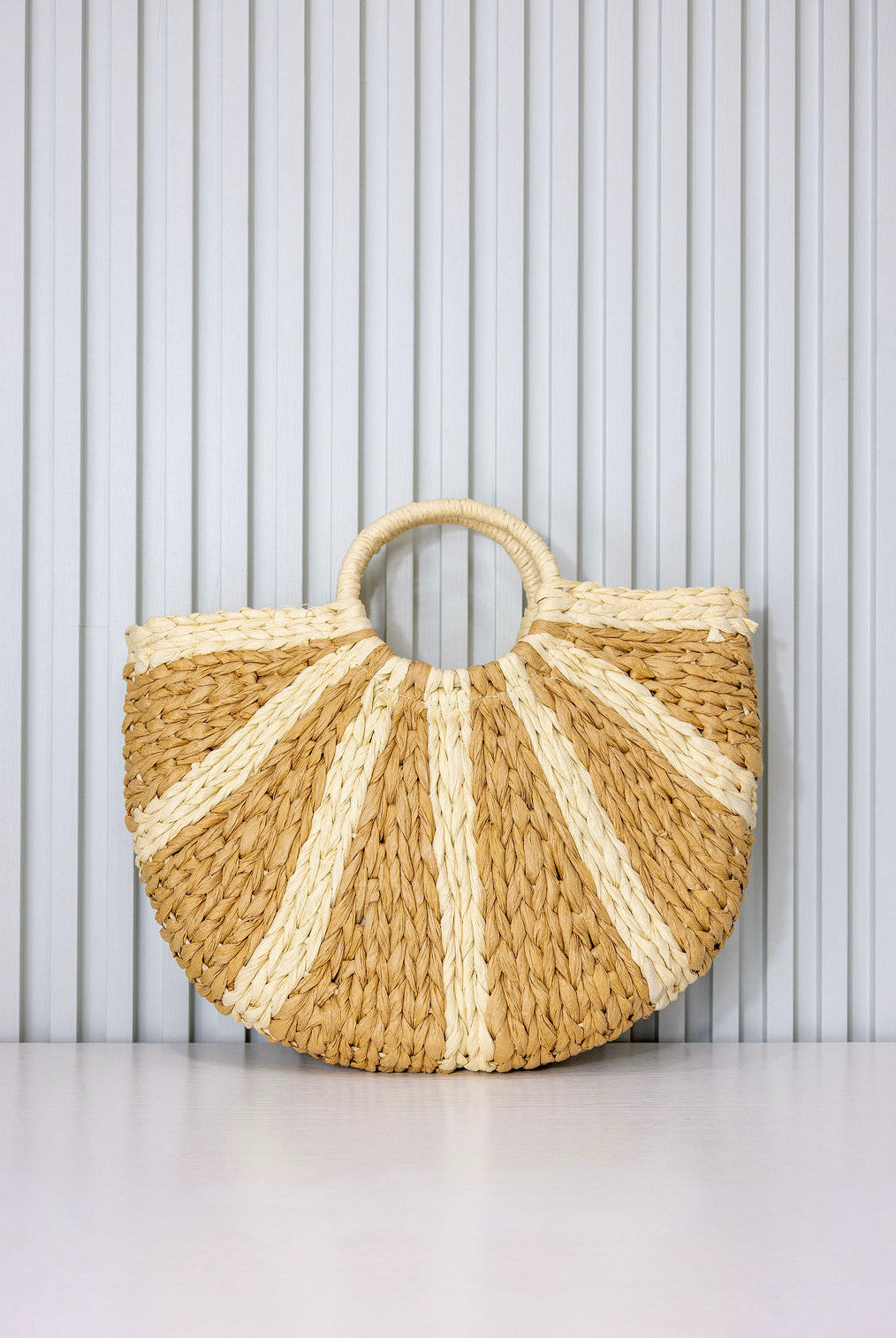 Shaddow and Fish Eva Luxe Bag Rice/Coffee