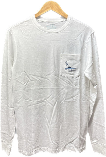 Vineyard Vines Bar Scene Key West Pocket Tee Long Sleeve