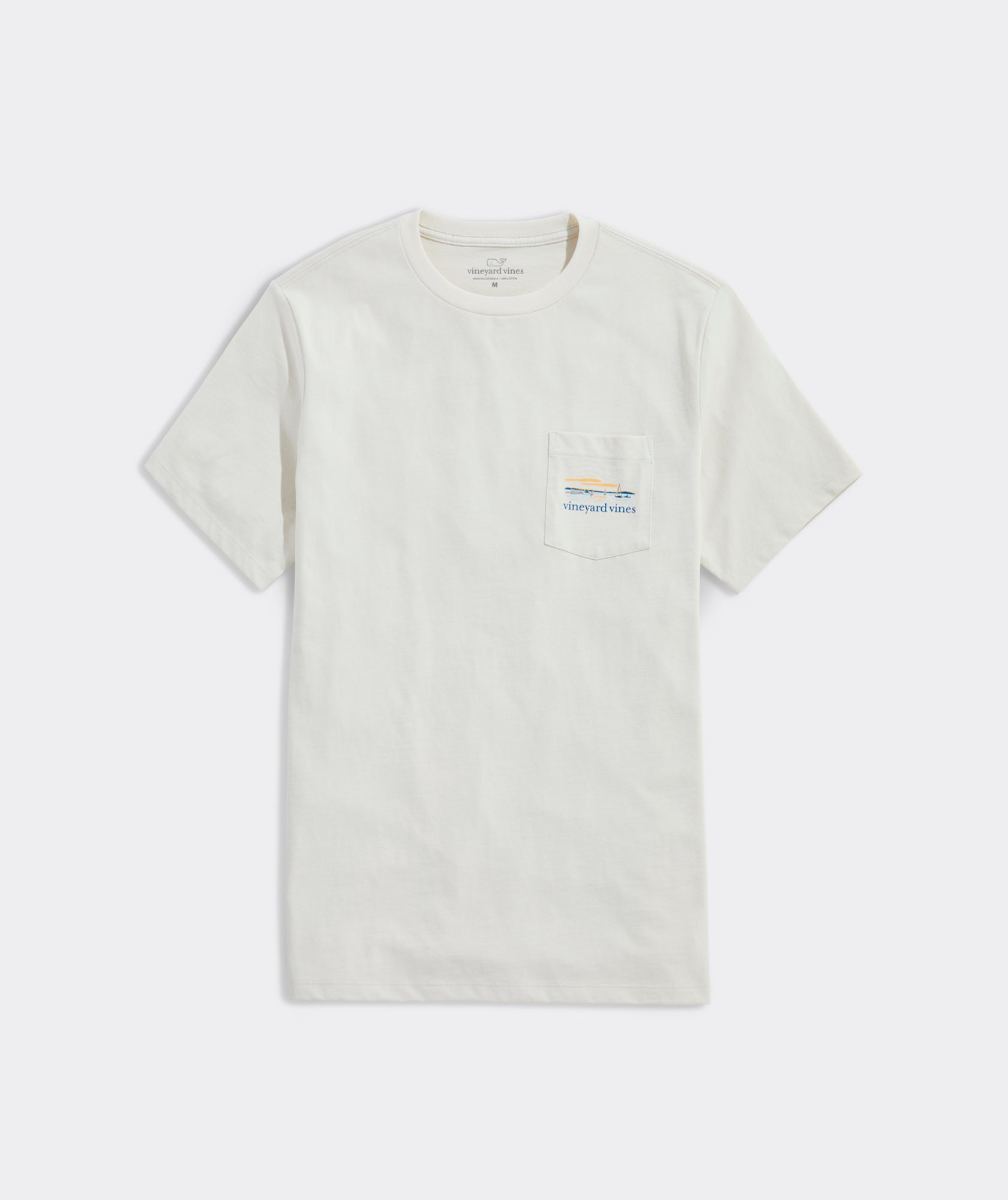 Vineyard Vines Drive On Sail Off Tee SS Stone
