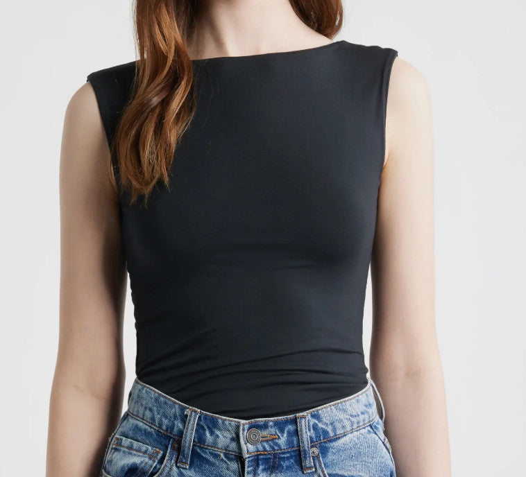 Rag & Bone Luca Reversible Tank Black