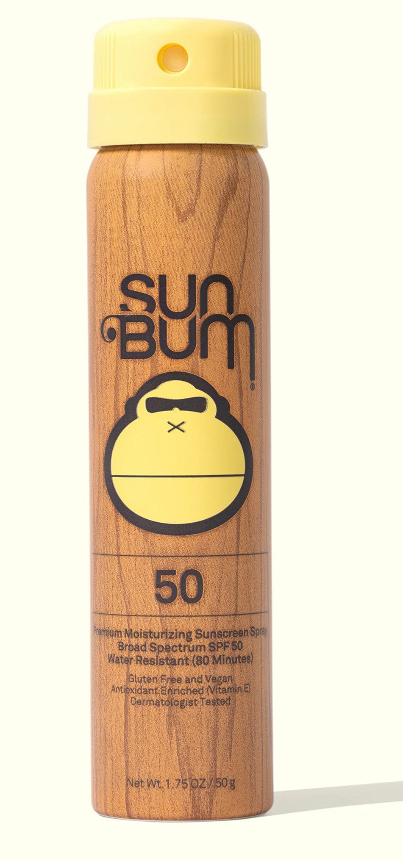 Sun Bum Original SPF 50 Sunscreen Spray Travel size 1.75 oz