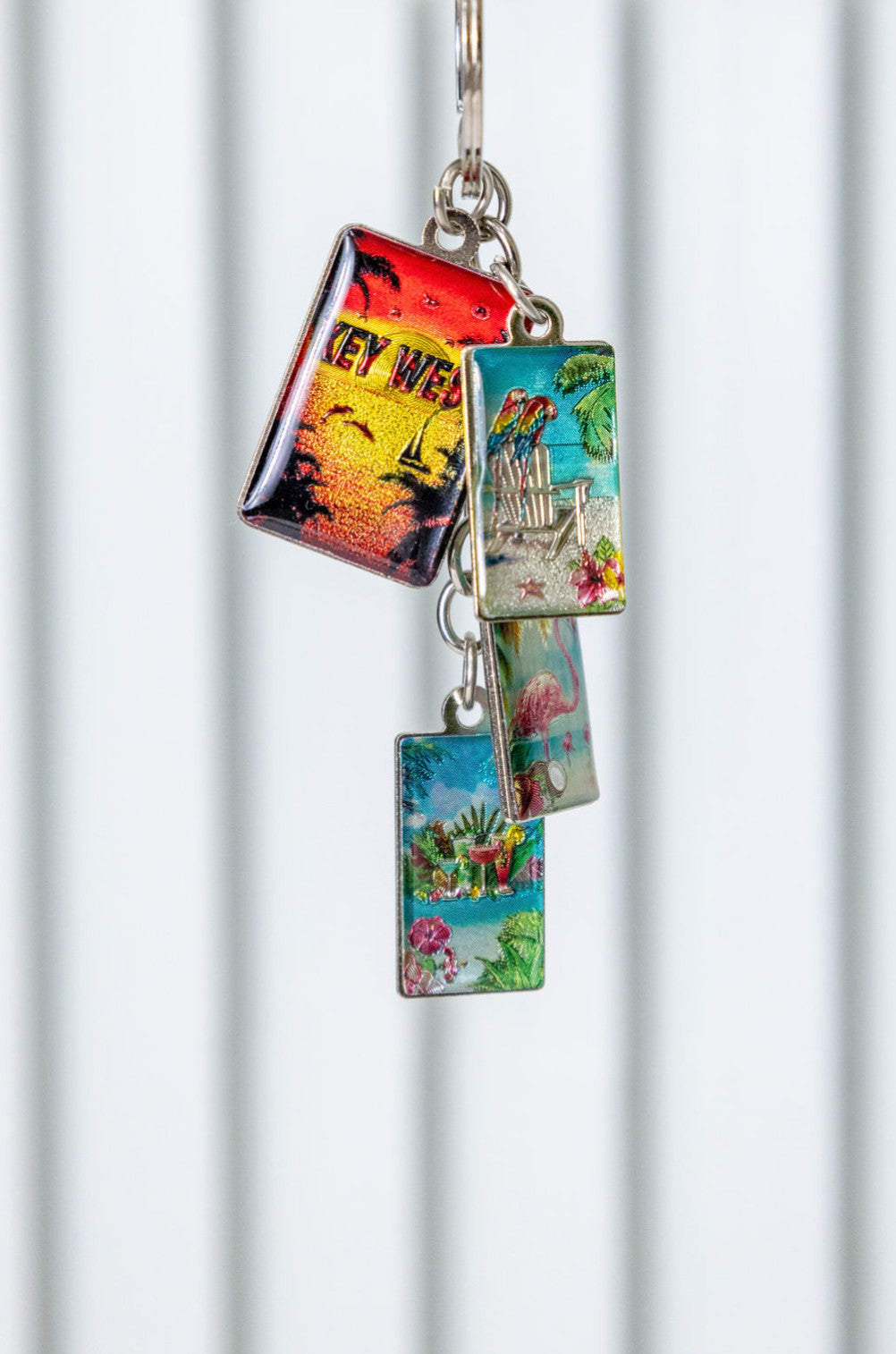 Jojo's Key West Icons Sunset Charmed Keychain