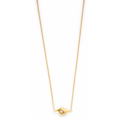 Spartina Listen Shell Sea La Vie Necklace Gold