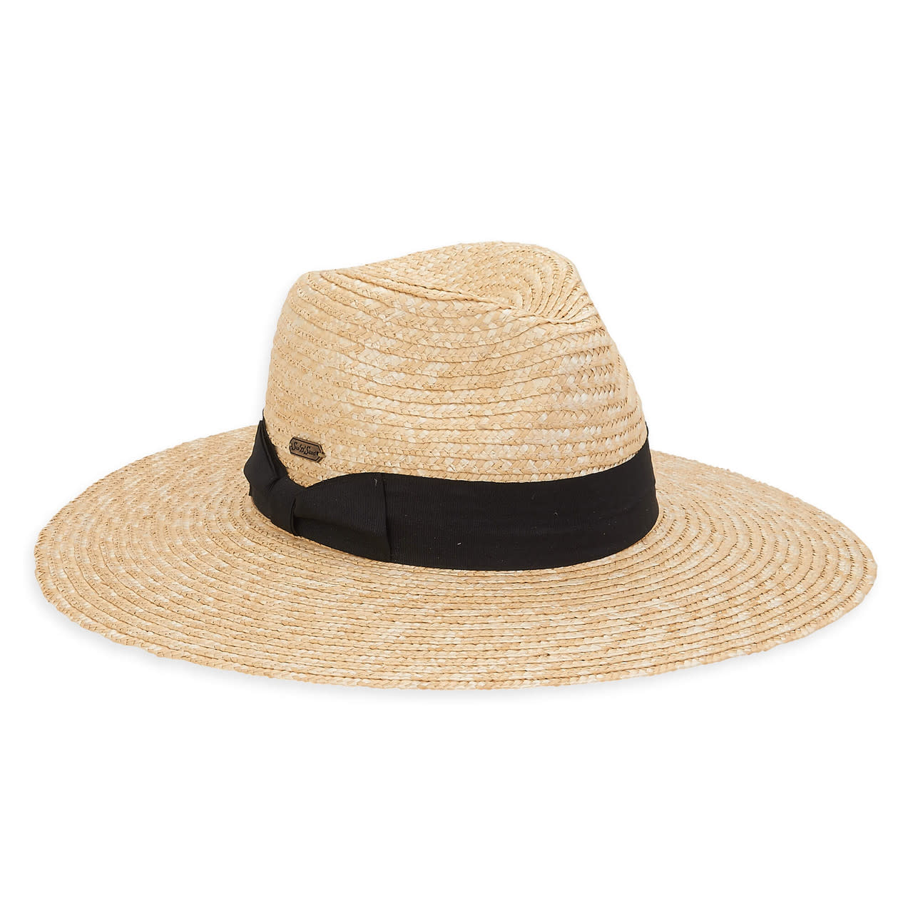 Sun 'N' Sand Nicole w/ Black Ribbon Wheat Braid Safari Hat