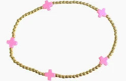 Enewton Signature Small Cross Gold Pattern 2mm WF'24 Bead Bracelet
