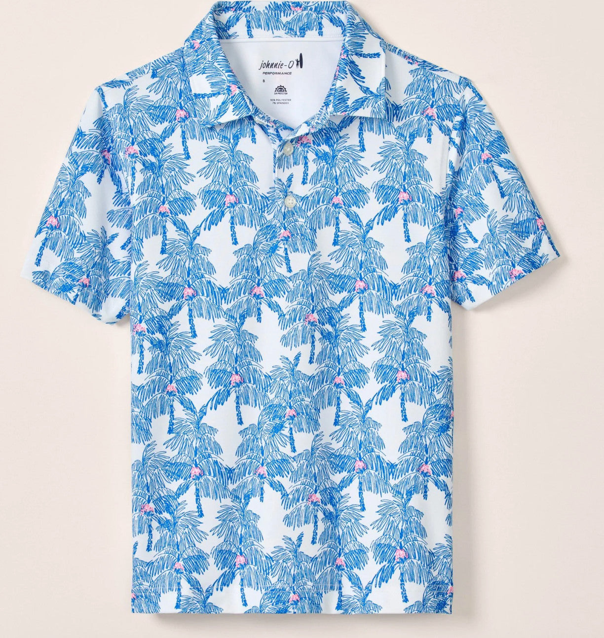 Johnnie-O The Grove Performance Mesh Polo Palisades Blue
