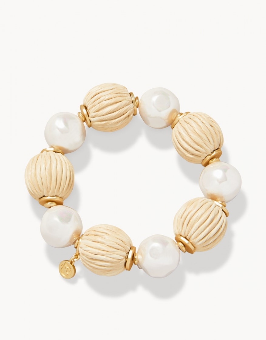 Spartina Bahia Stretch  Bracelet Pearl/ Natural