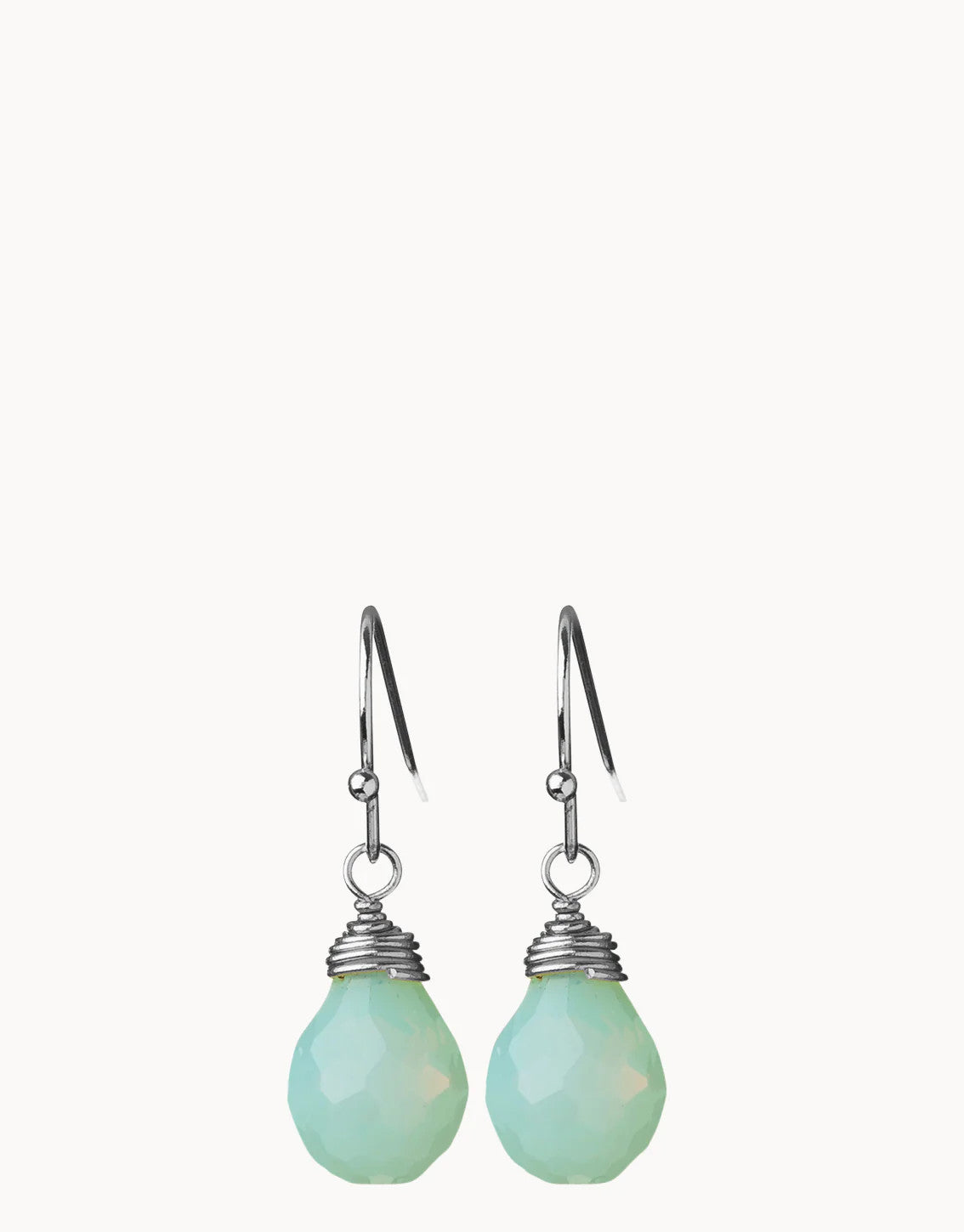 Spartina Relax Sea Foam Sea La Vie Drop Earrings Silver