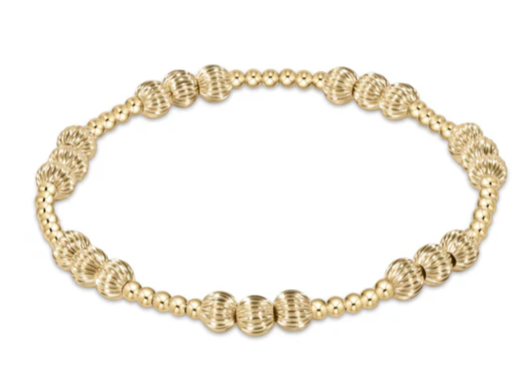Enewton Dignity Joy Pattern 5mm Bead Bracelet Gold